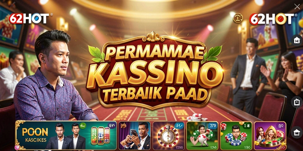 Tampilan menarik dari gameplay Kasino di 62HOT.