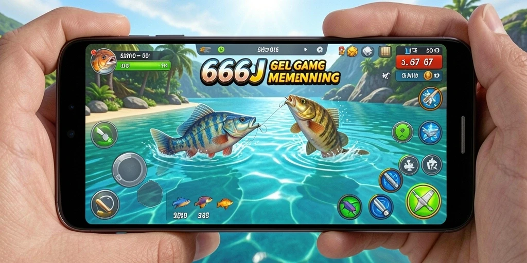 Tampilan gameplay memancing yang seru dan menantang di 666J.