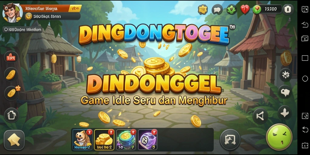 Screenshot gameplay DINGDONGTOGEL menunjukkan aksi Idle yang mengasyikkan.