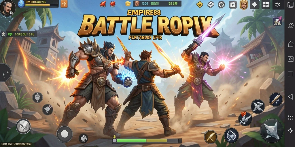 Tampilan gameplay <strong>EMPIRE88</strong> yang seru dalam pertarungan Battle Royale.