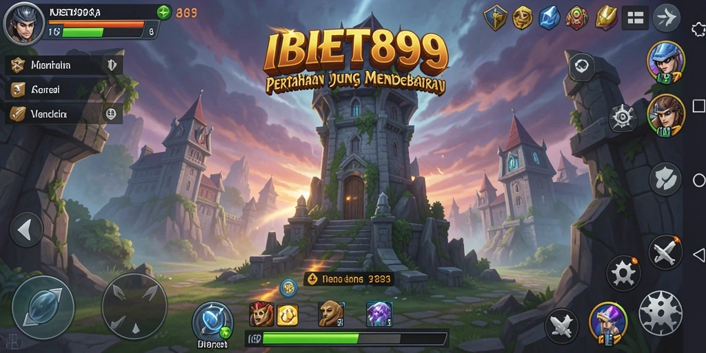 Tampilan gameplay seru dalam permainan Tower Defense IBET899.