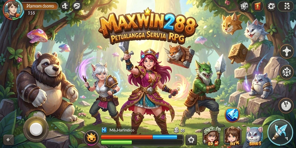 Tampilan gameplay epic di MAXWIN288 dengan aksi dan strategi.