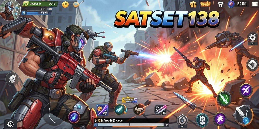 Tampilan dari gameplay intens SATSET138 yang penuh aksi dan tantangan.