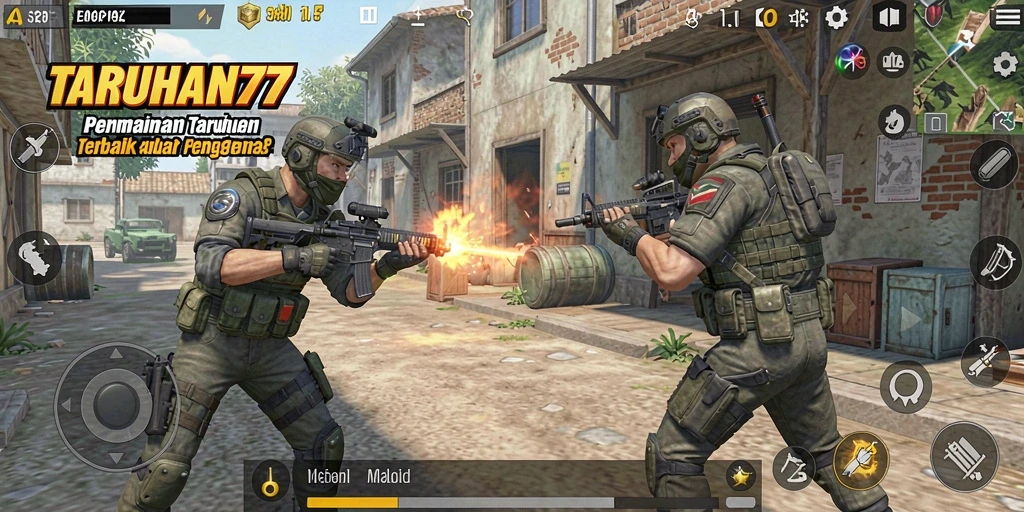 Screenshot TARUHAN77 menampilkan aksi taruhan yang seru.